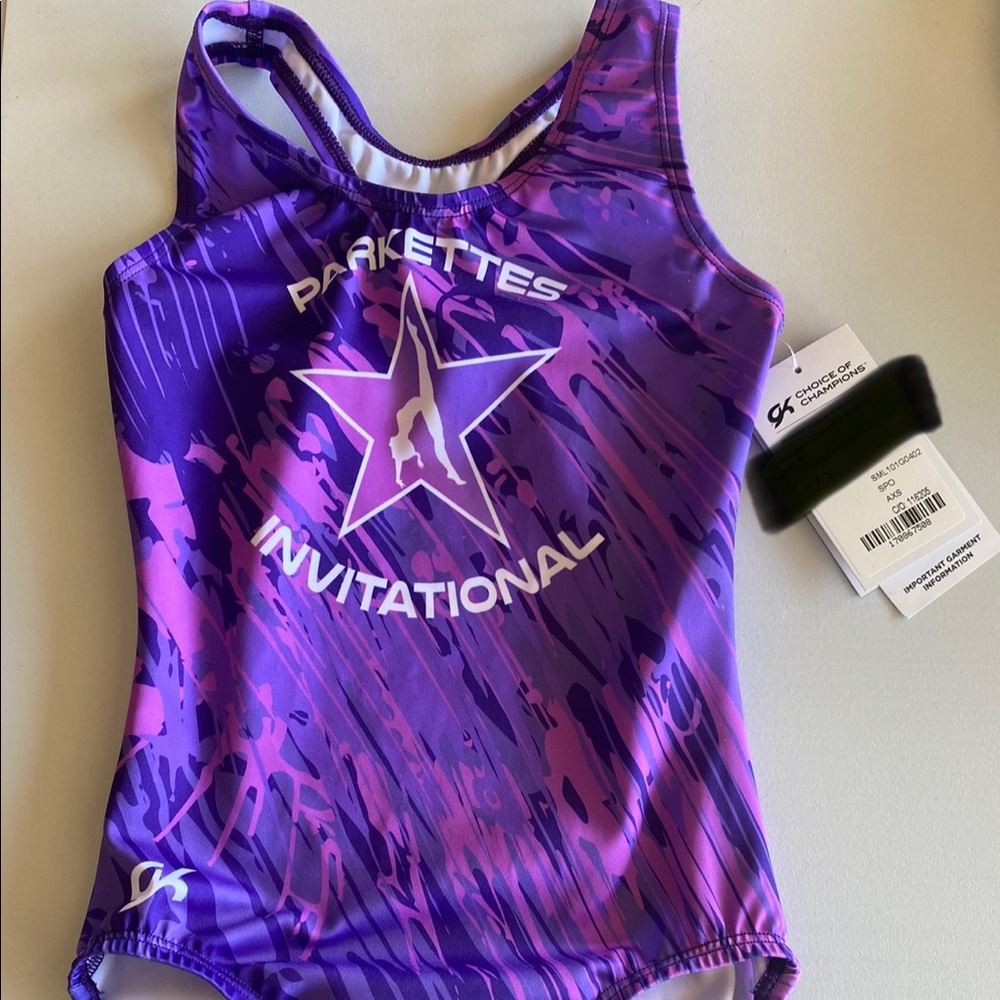 Parkettes 2022 Purple Gymnastics Leotard Adult Small AS
